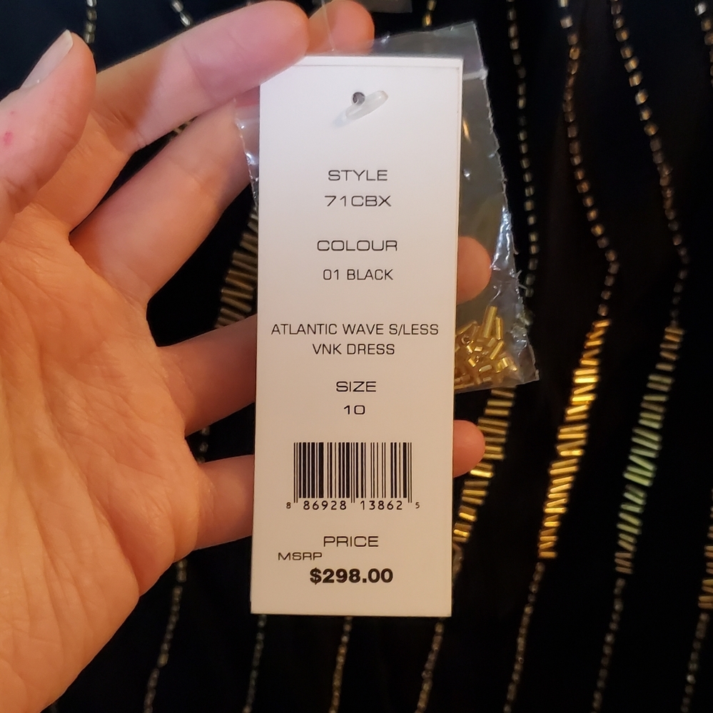 French Connection Atlantic Wave Beaded Dress - Picture 10 of 10